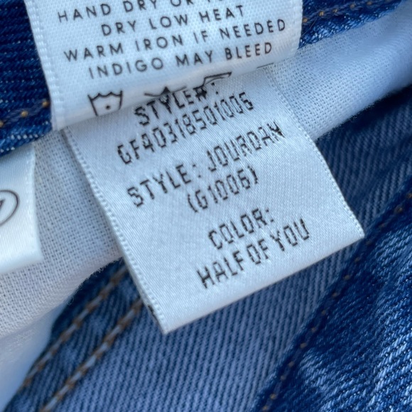 GRLFRND Distressed Raw Hem Cut Off High Waist Denim Shorts Size 27 - Picture 8 of 15